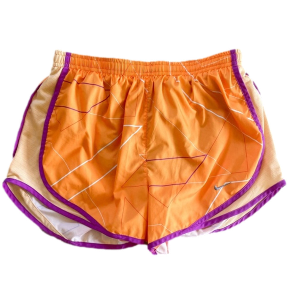Nike Dri-Fit Tempo Running Shorts. Orange and Purple, Size Small‎ S​